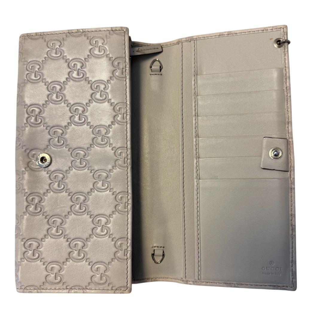 GUCCI GGパターン 長財布 アイボリー