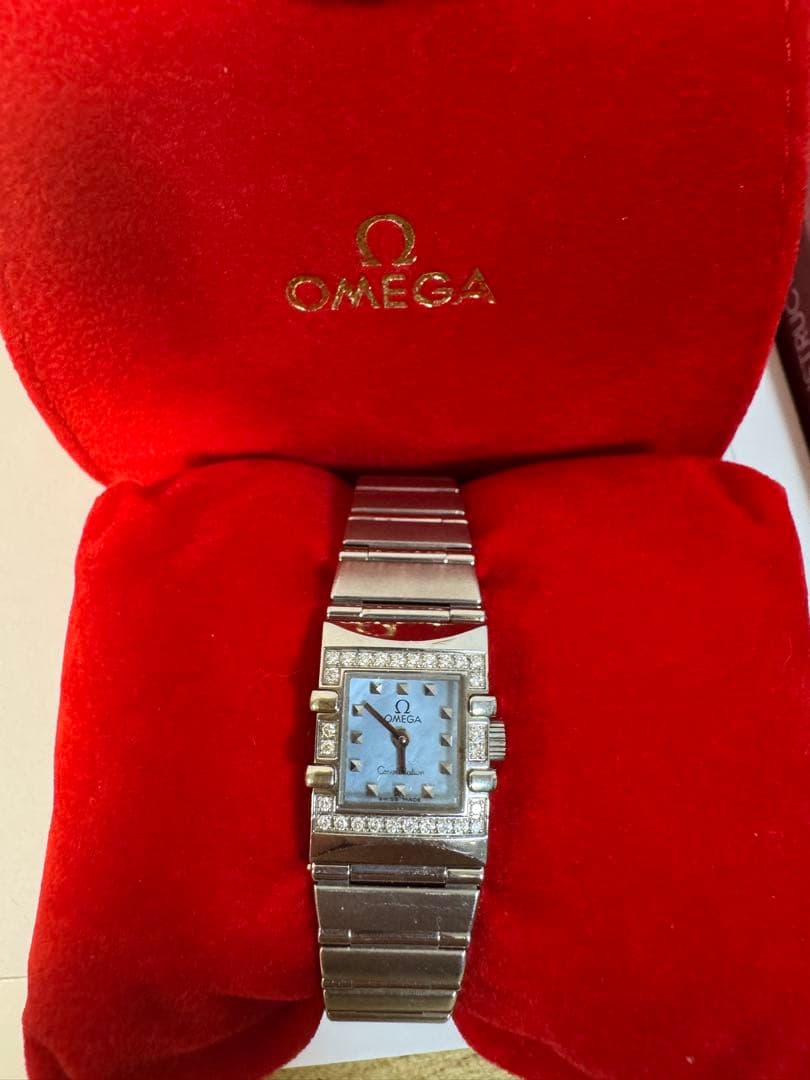 し*も様 OMEGA コンステレーションカレ　ダイヤベル　クォーツ ダイヤモンド