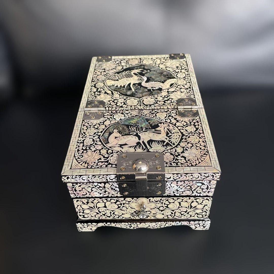 美品未使用近い　螺鈿細工　　ジュエリーボックス 宝石箱　アクセサリー箱