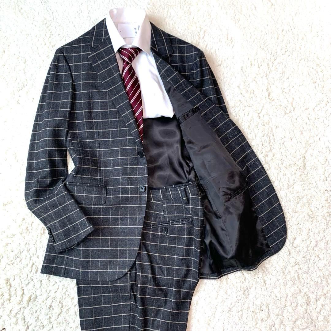 District UNITED ARROWS フランネル セットアップ スーツ