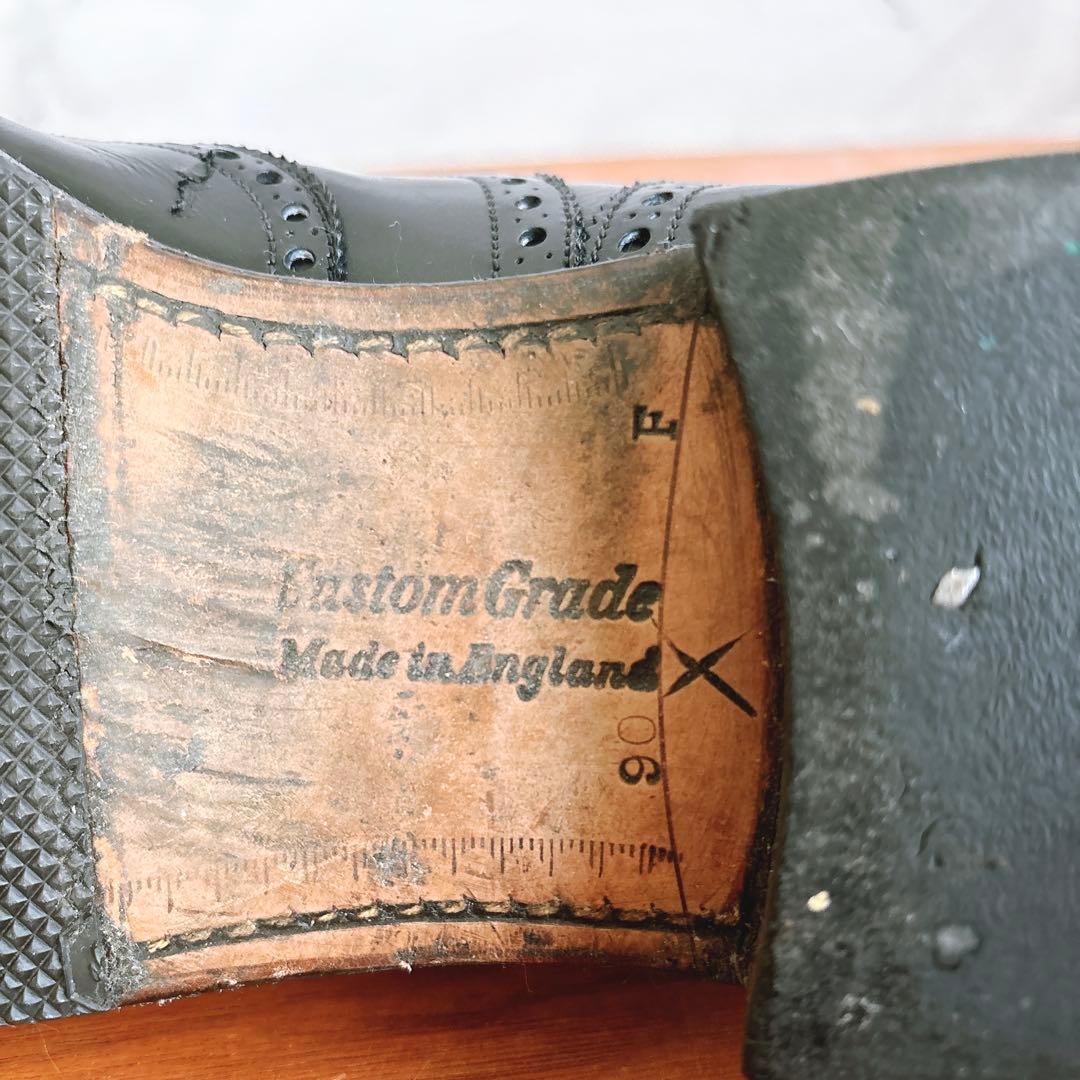 Church's チャーチ ウイングチップ メダリオン 黒　90F