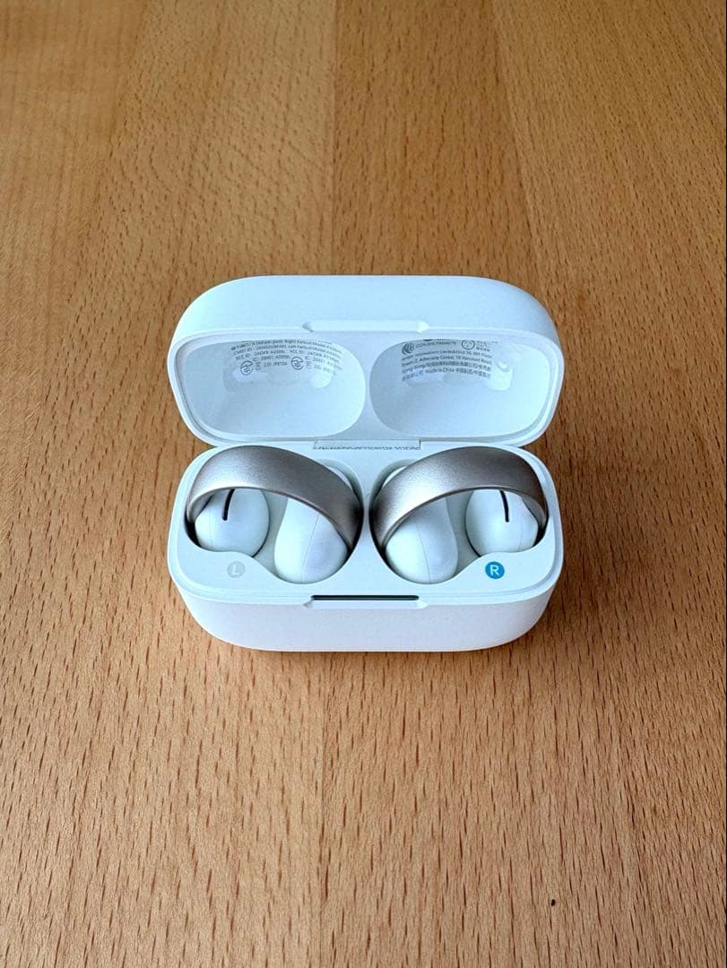 Anker Soundcore AeroClip ホワイト&ゴールド