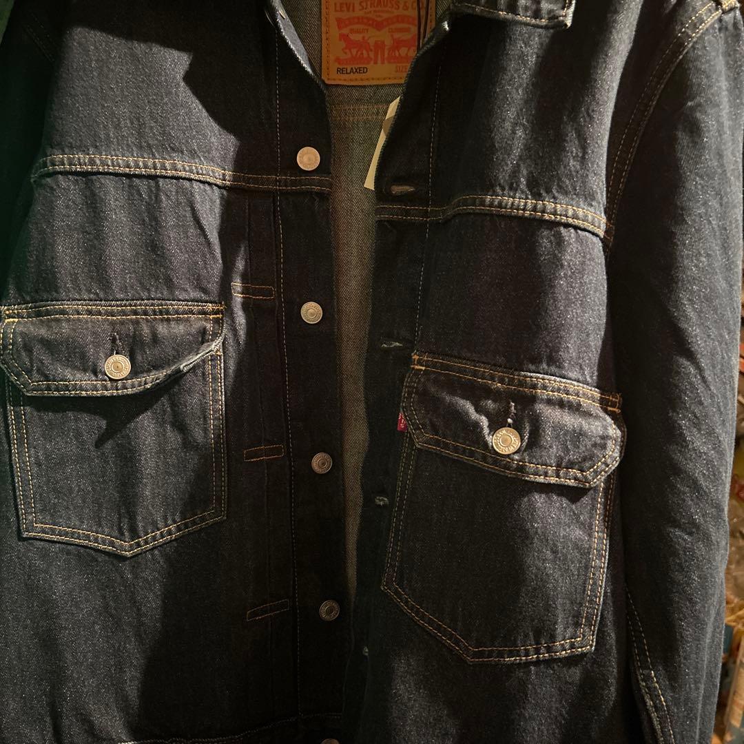 &*様 Levi'sリーバイスデニムジャケット2nd RELAXED濃紺