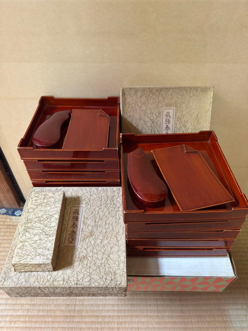 ●伝統工芸 飛騨春慶塗 漆 塗装 天然木 塗り 10セット