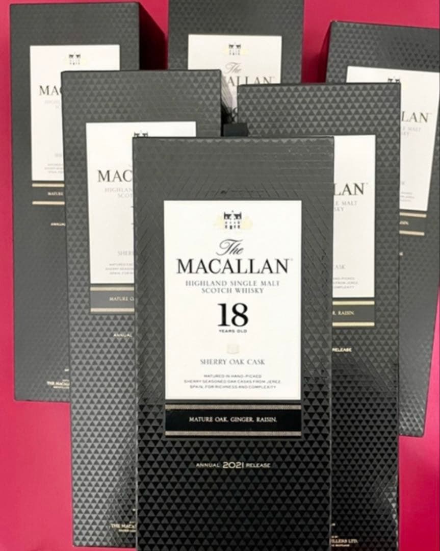 【希少！】マッカラン18年 空箱６本