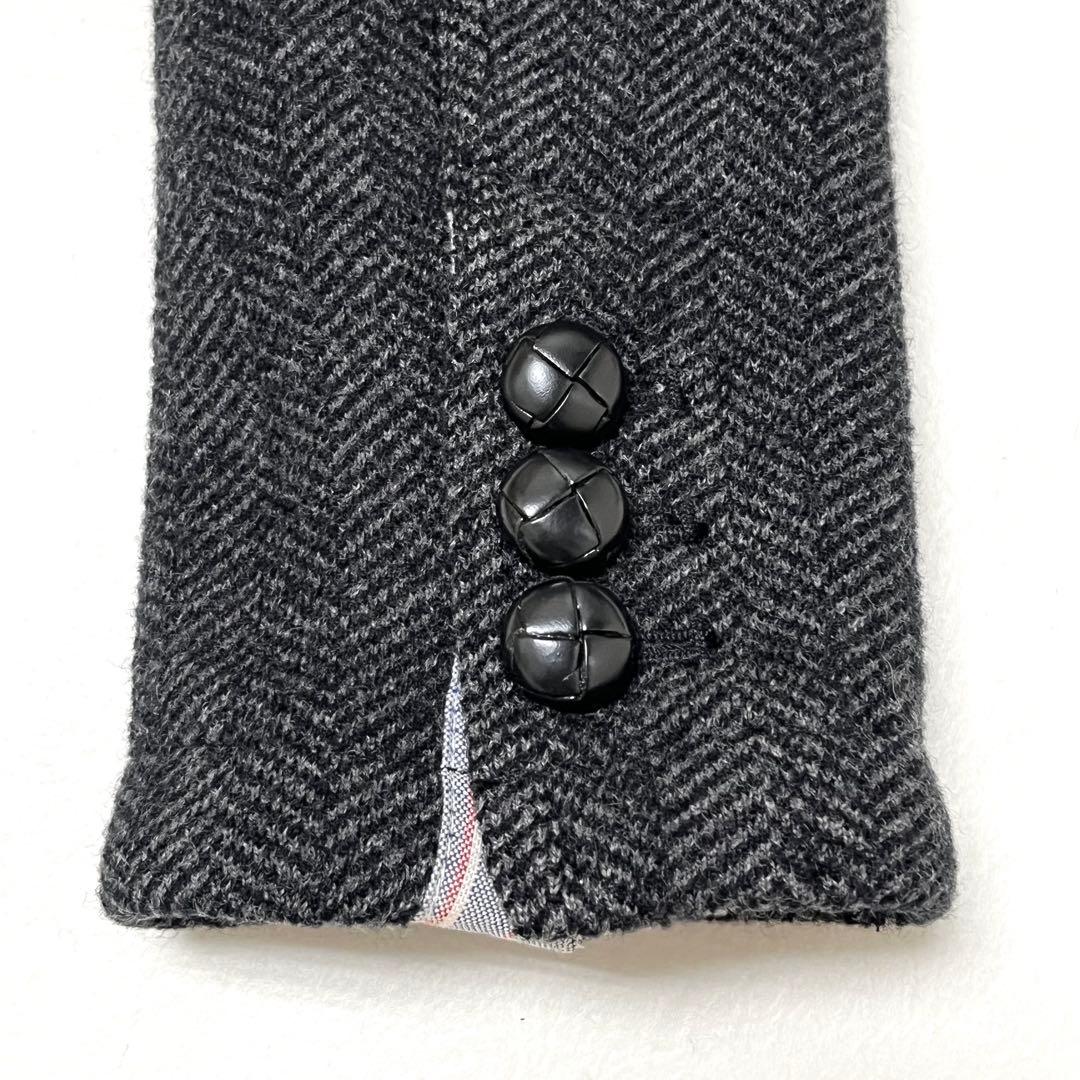 【美品】Ralph Lauren/ヘリンボーン/上質圧縮ウールニット(S)