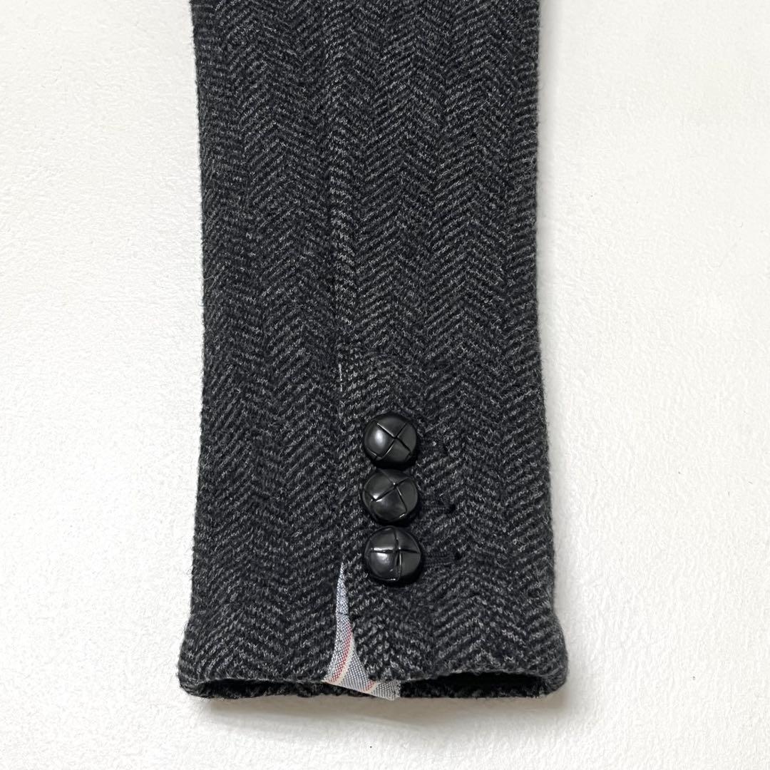 【美品】Ralph Lauren/ヘリンボーン/上質圧縮ウールニット(S)