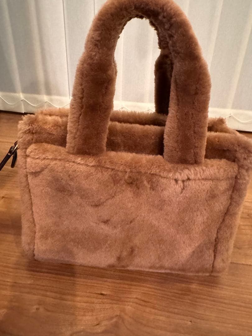 コーチ大人気　ファーバッグ　極美品