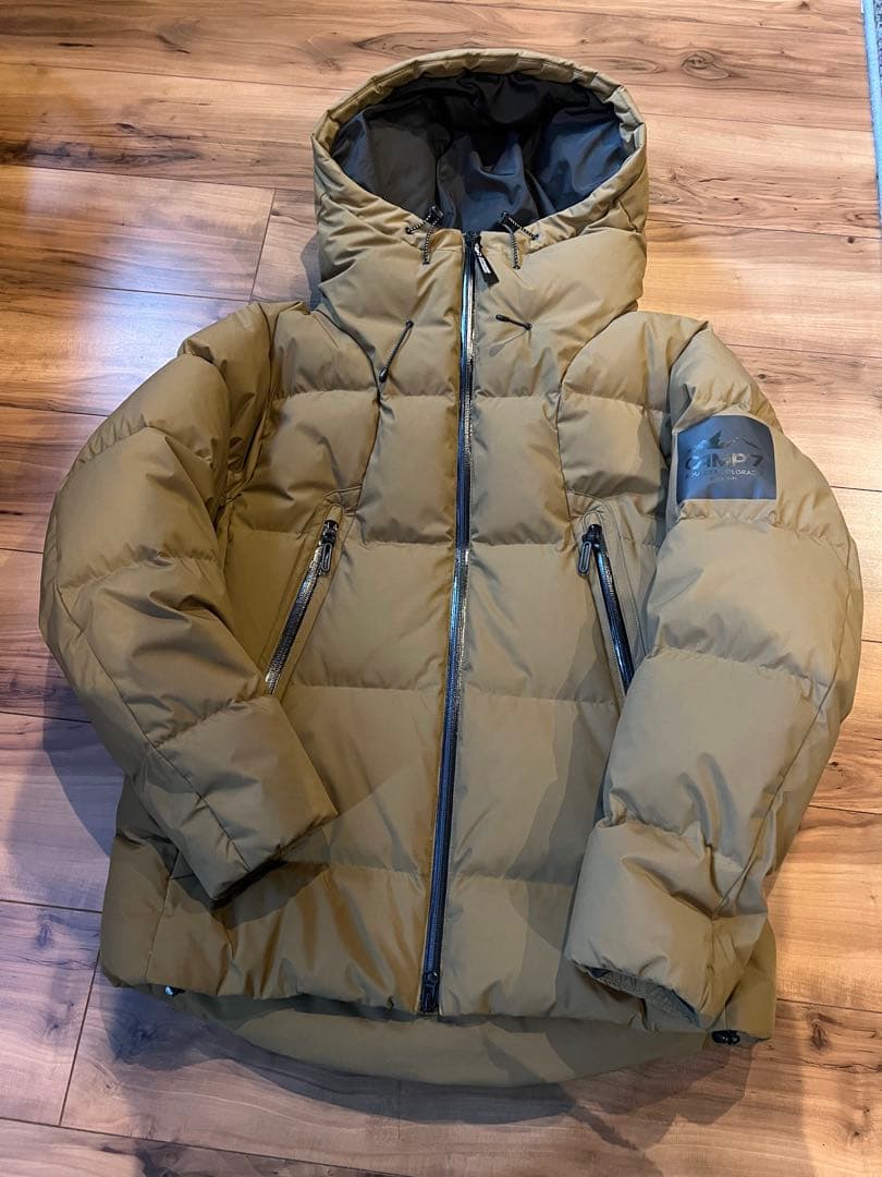 CANP7 カーキ フード付きダウンジャケット