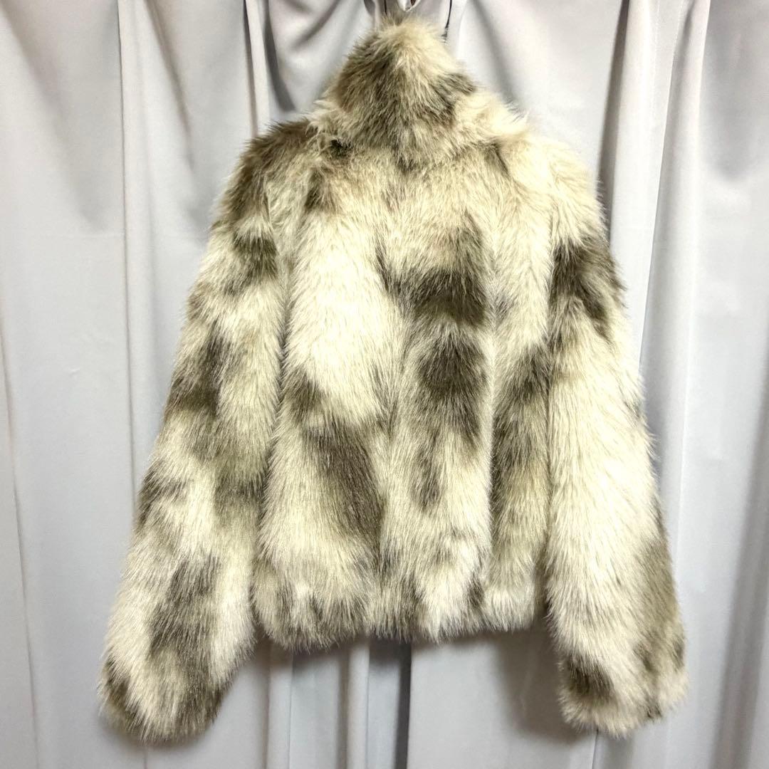 ✨️極美品✨️JEANASIS MIXカラーファーブルゾン ホワイト系 ジーナシス