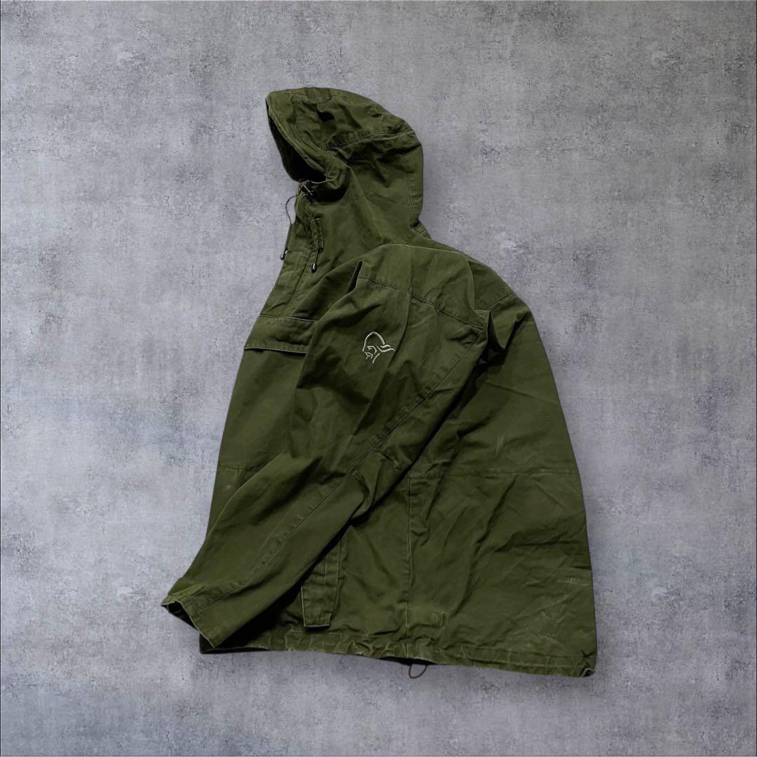 bond555vintage コットンアノラックパーカー 軍モノ オリーブ