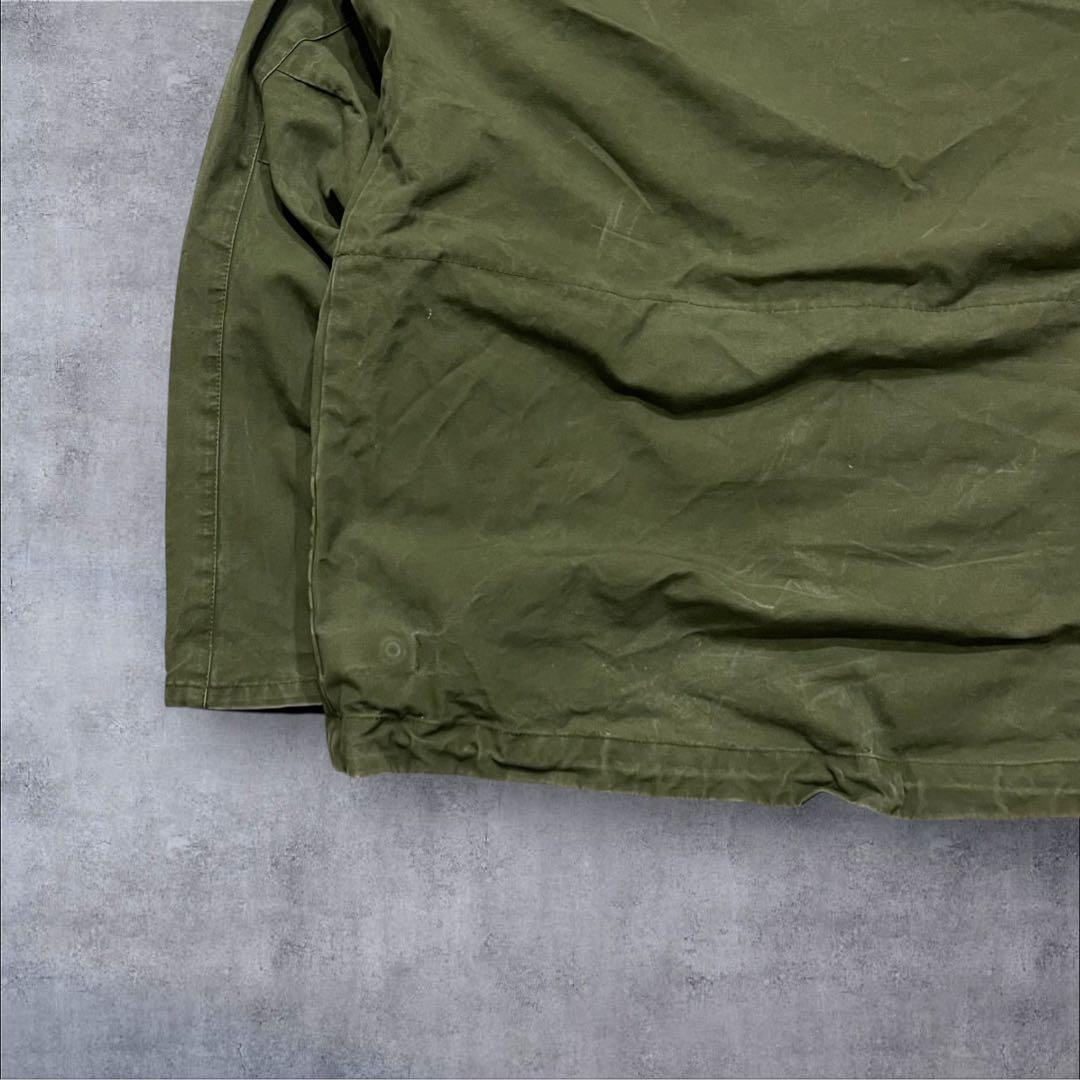 bond555vintage コットンアノラックパーカー 軍モノ オリーブ