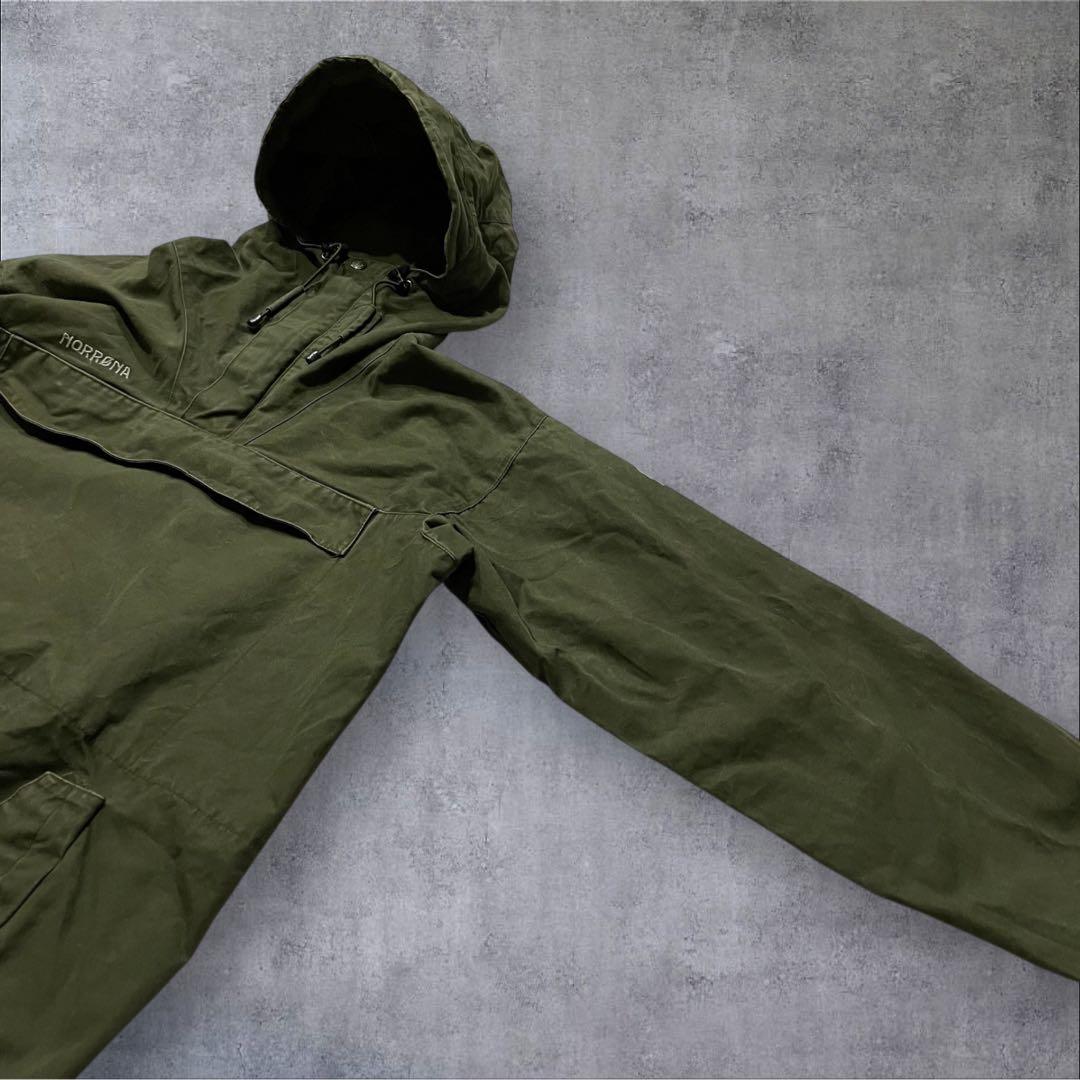 bond555vintage コットンアノラックパーカー 軍モノ オリーブ