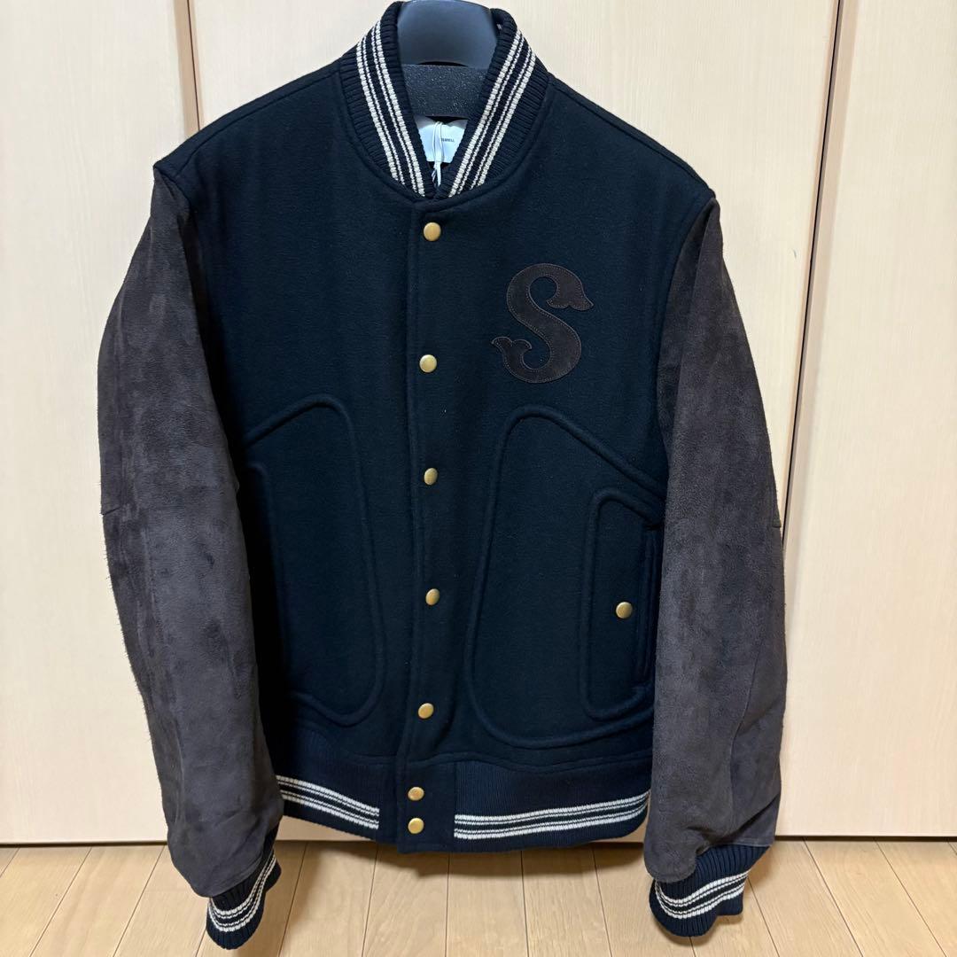 【SUGARHILL】LEATHER STUDIUM JACKET ブラック