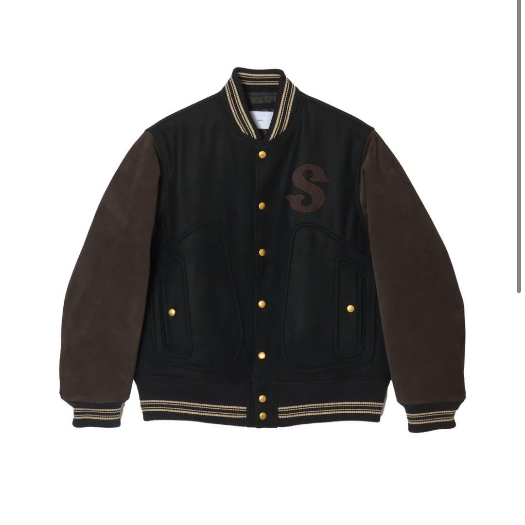 【SUGARHILL】LEATHER STUDIUM JACKET ブラック