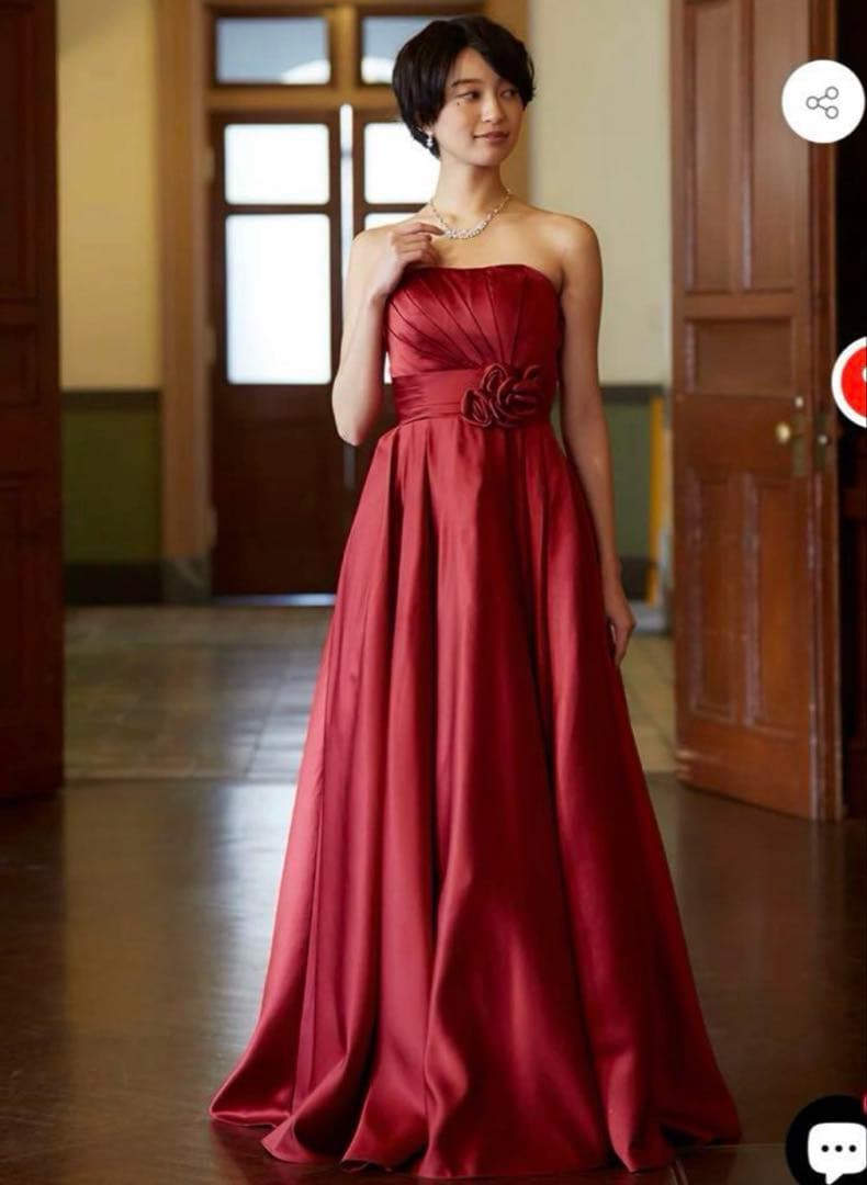 ツィードドレス　tweed ファインフェザー　ドレス赤fine feathers