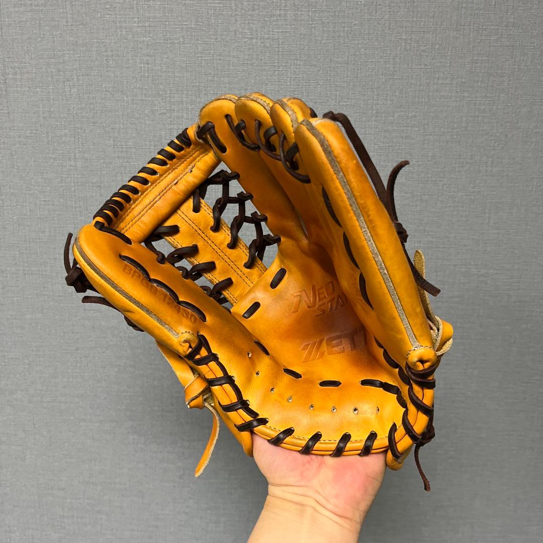 1018 ZETT ネオステイタス 型抜群 美品 即戦力 硬式 内野手用グローブ