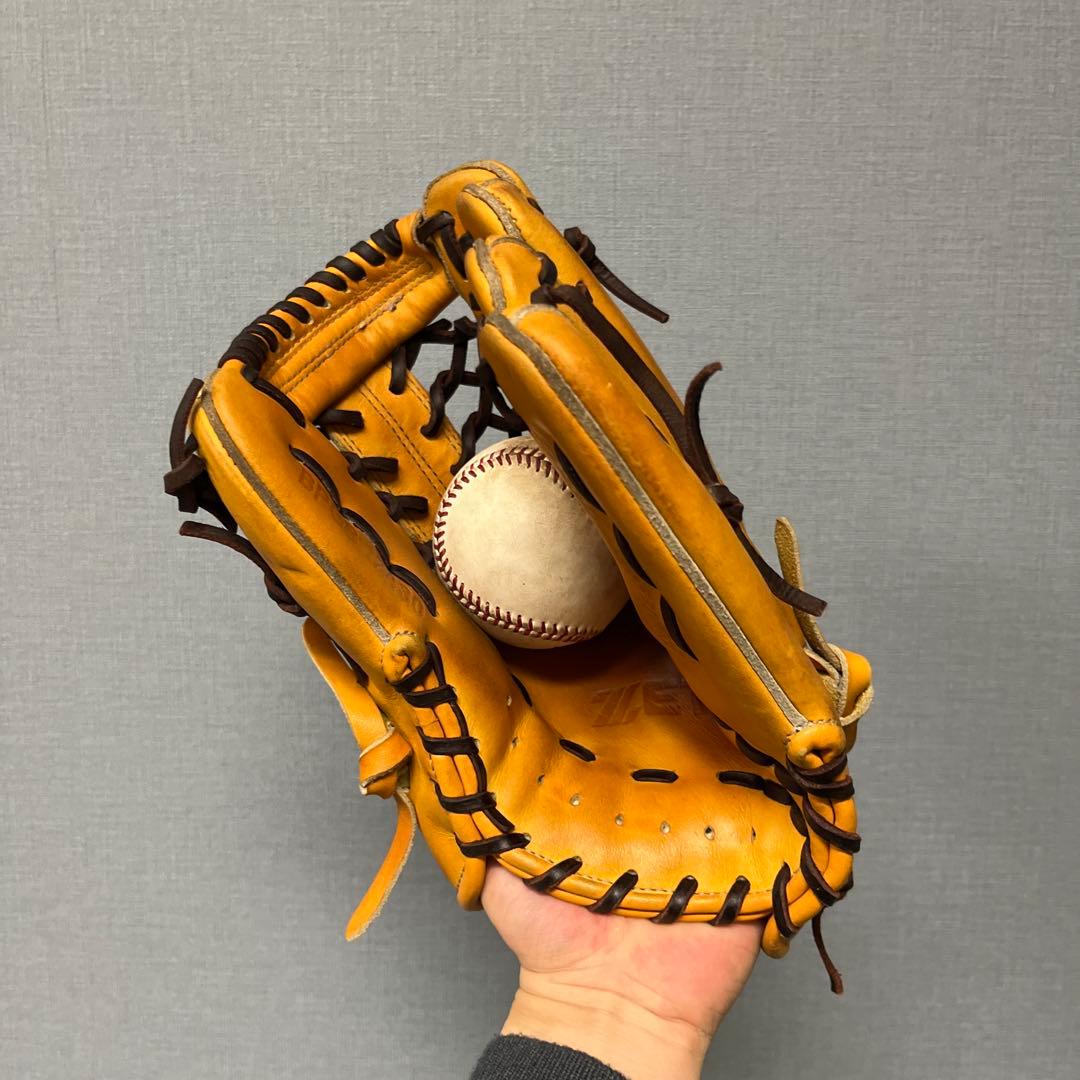 1018 ZETT ネオステイタス 型抜群 美品 即戦力 硬式 内野手用グローブ