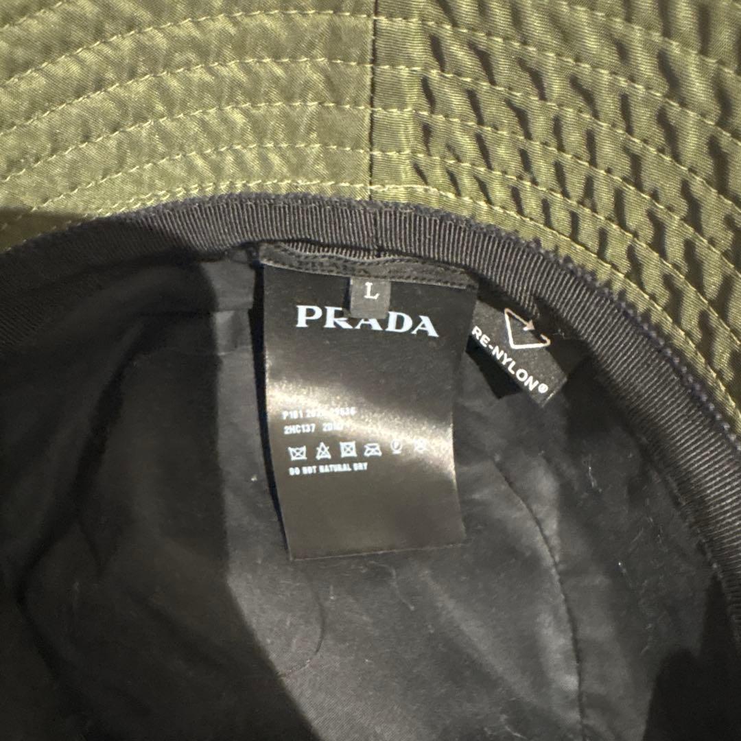 PRADA オリーブグリーン カーキ　バケットハット