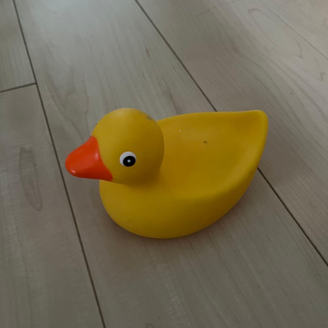 よぉ 黄色アヒル型ゴム製おもちゃ