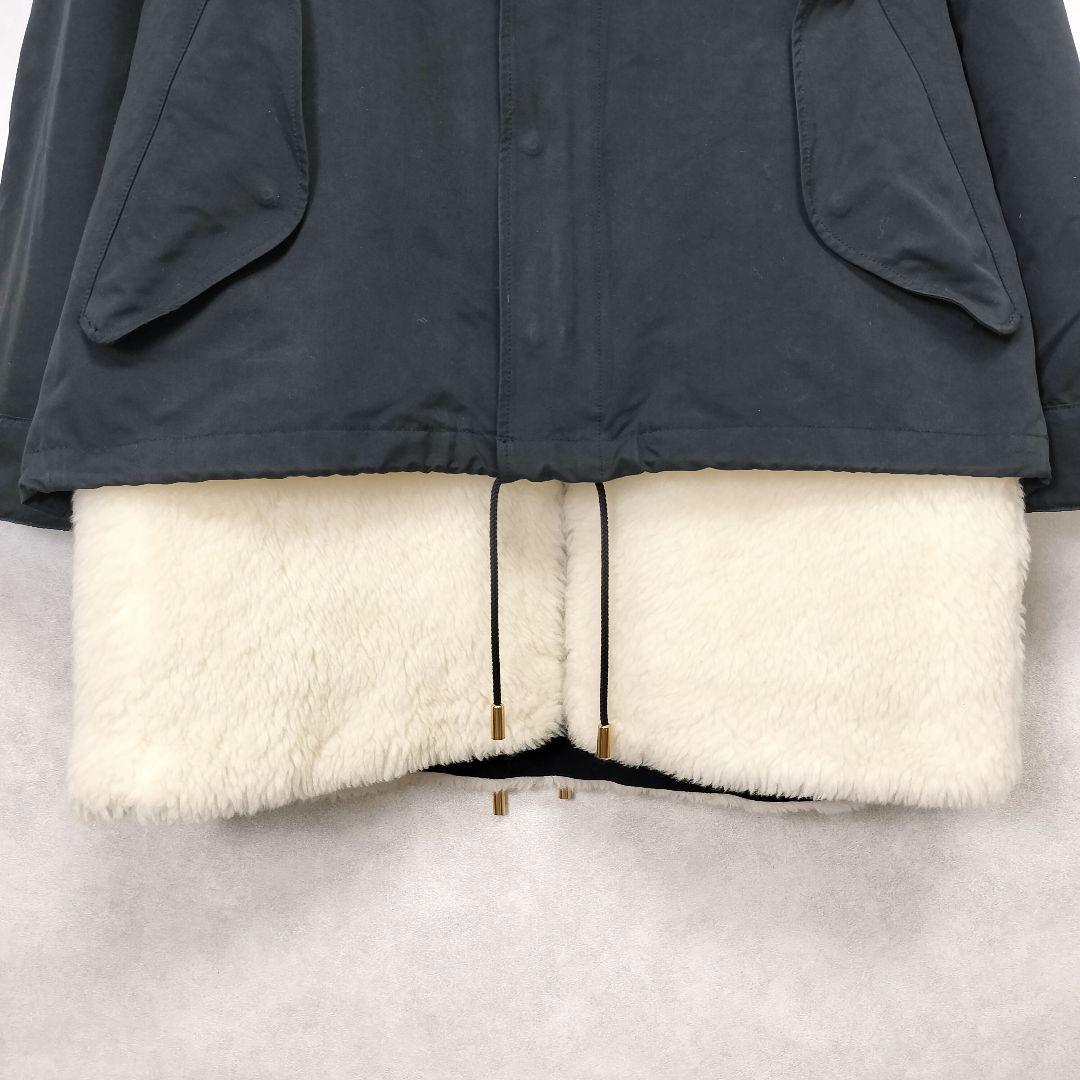 ア*ト様 ザリラクス ボアライナー付き 3way ショートモッズコート ブラック