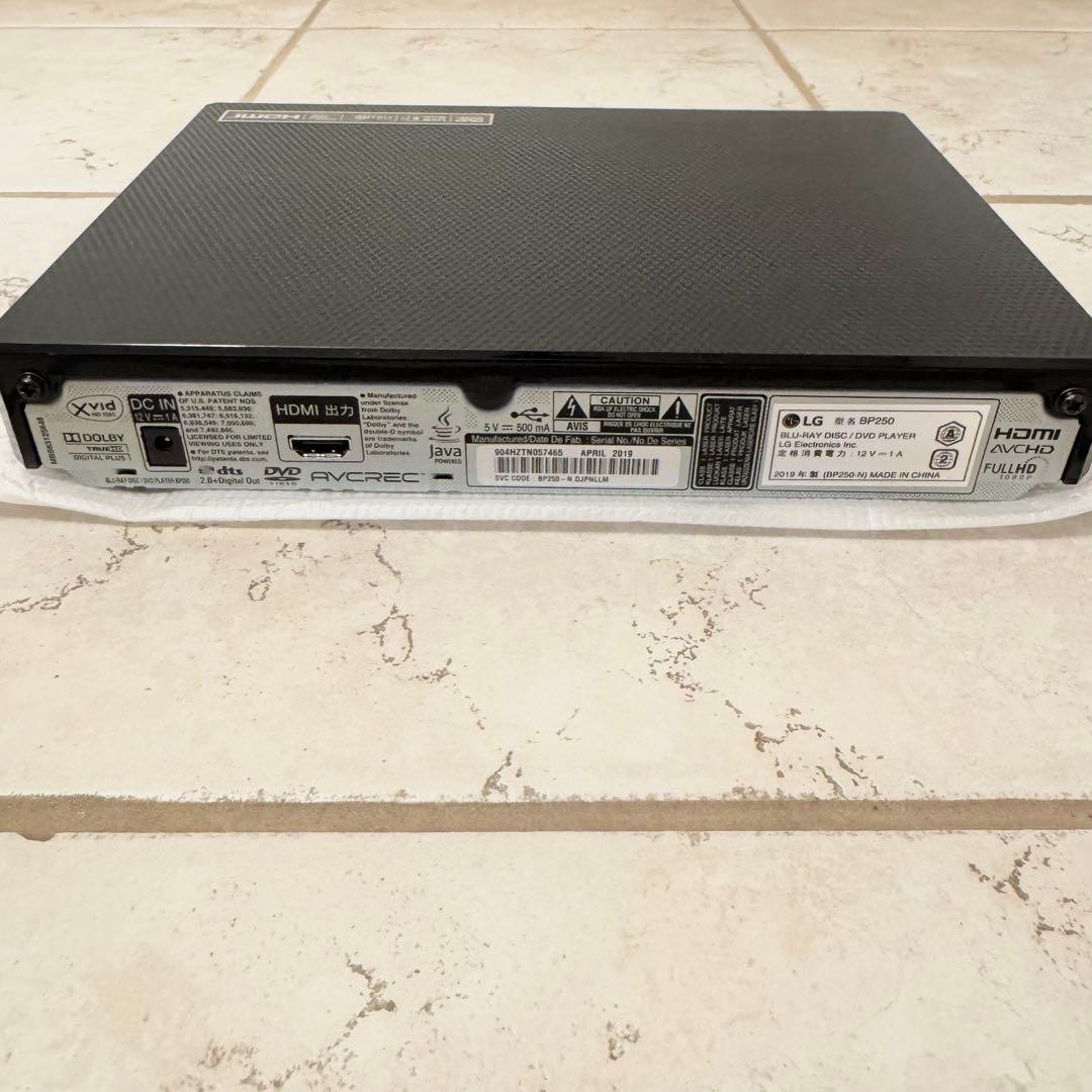 【ほぼ未使用】LG BP250 ブルーレイ/DVDプレーヤー