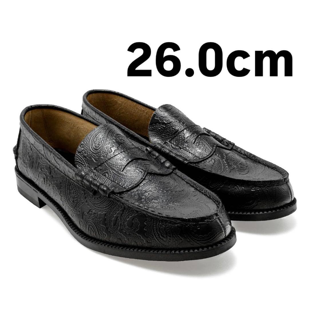 Kenford Fineshoes ローファー 全面ペイズリー 26.0