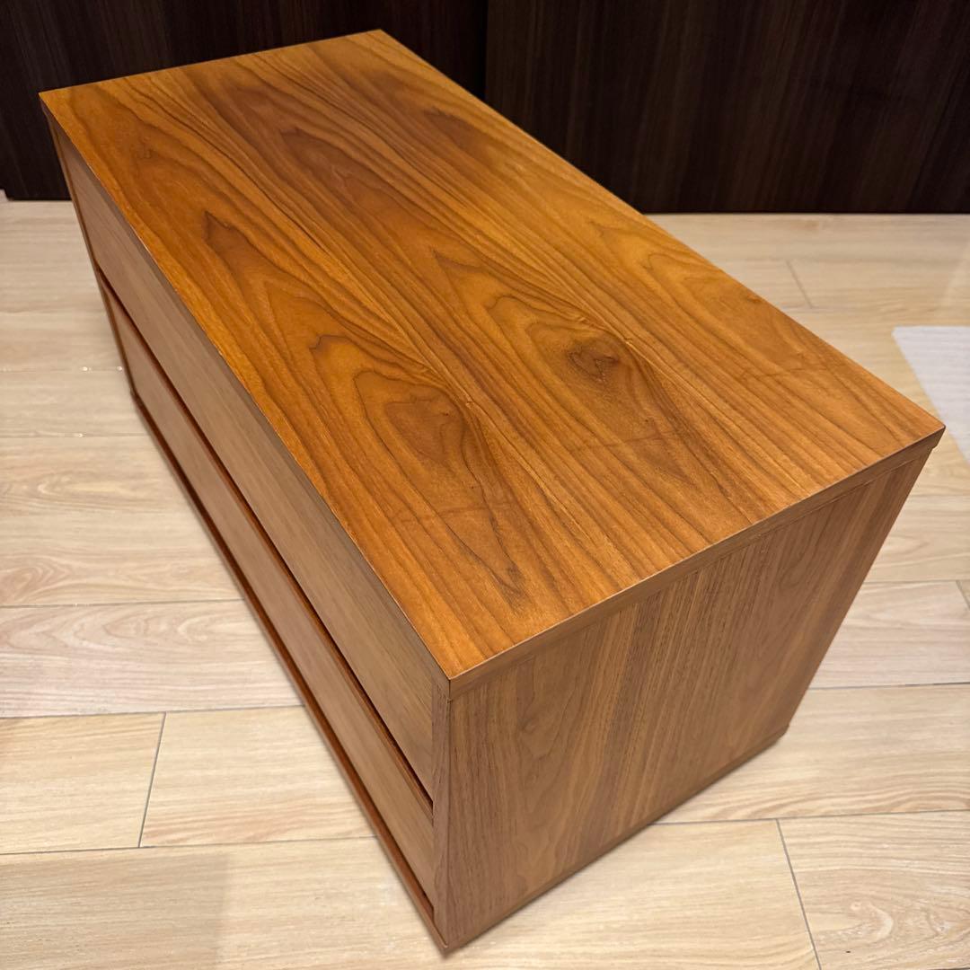 無印良品 スタッキングキャビネット AVローボード (ウォールナット)