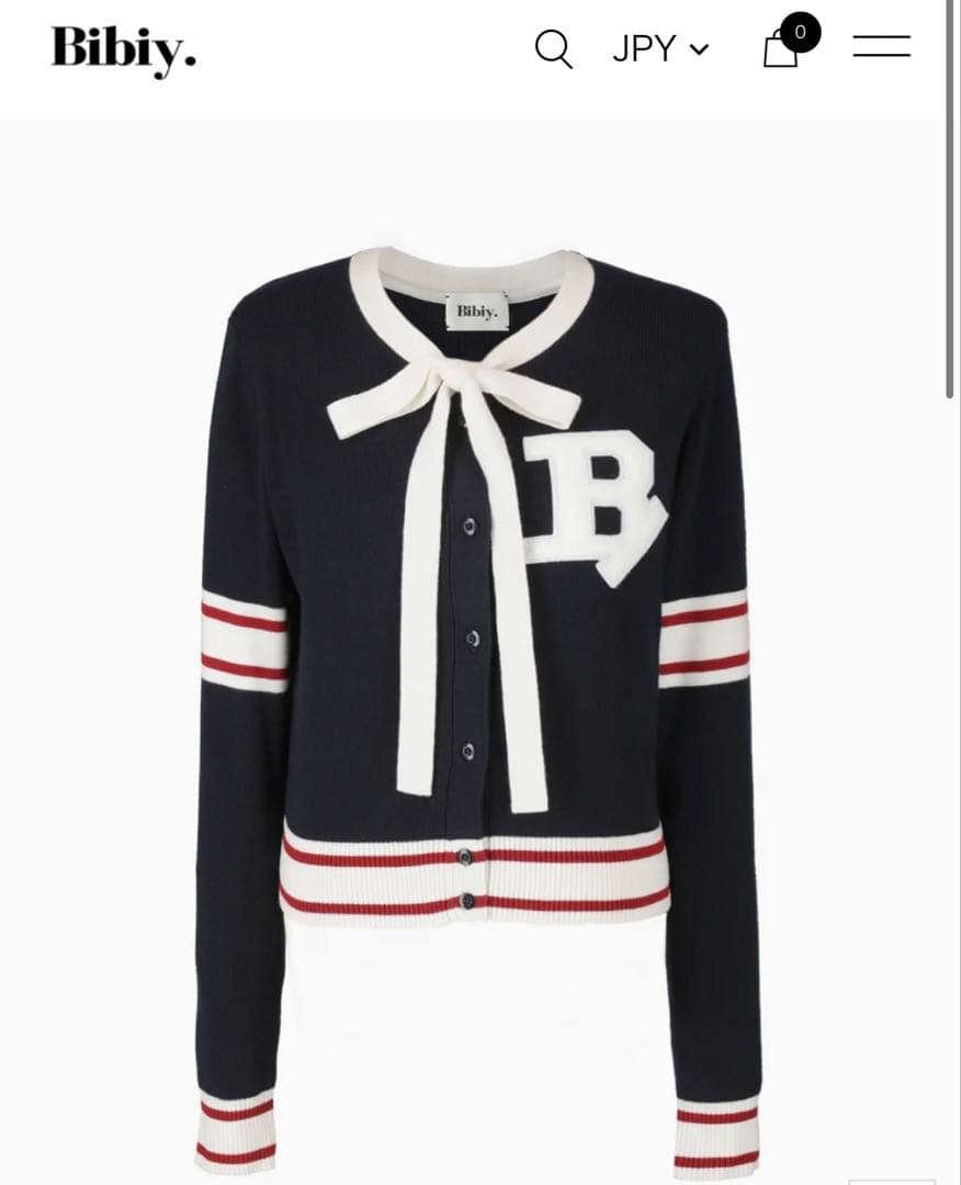 トップス Bibiy B. CLUB TIE CARDIGAN