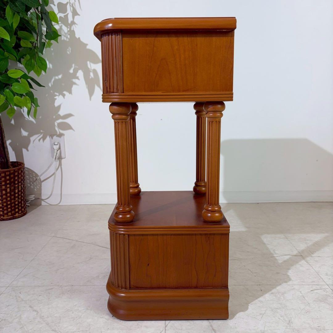 アンティーク調　クラシック　電話台　スモールキャビネット　サイドテーブル