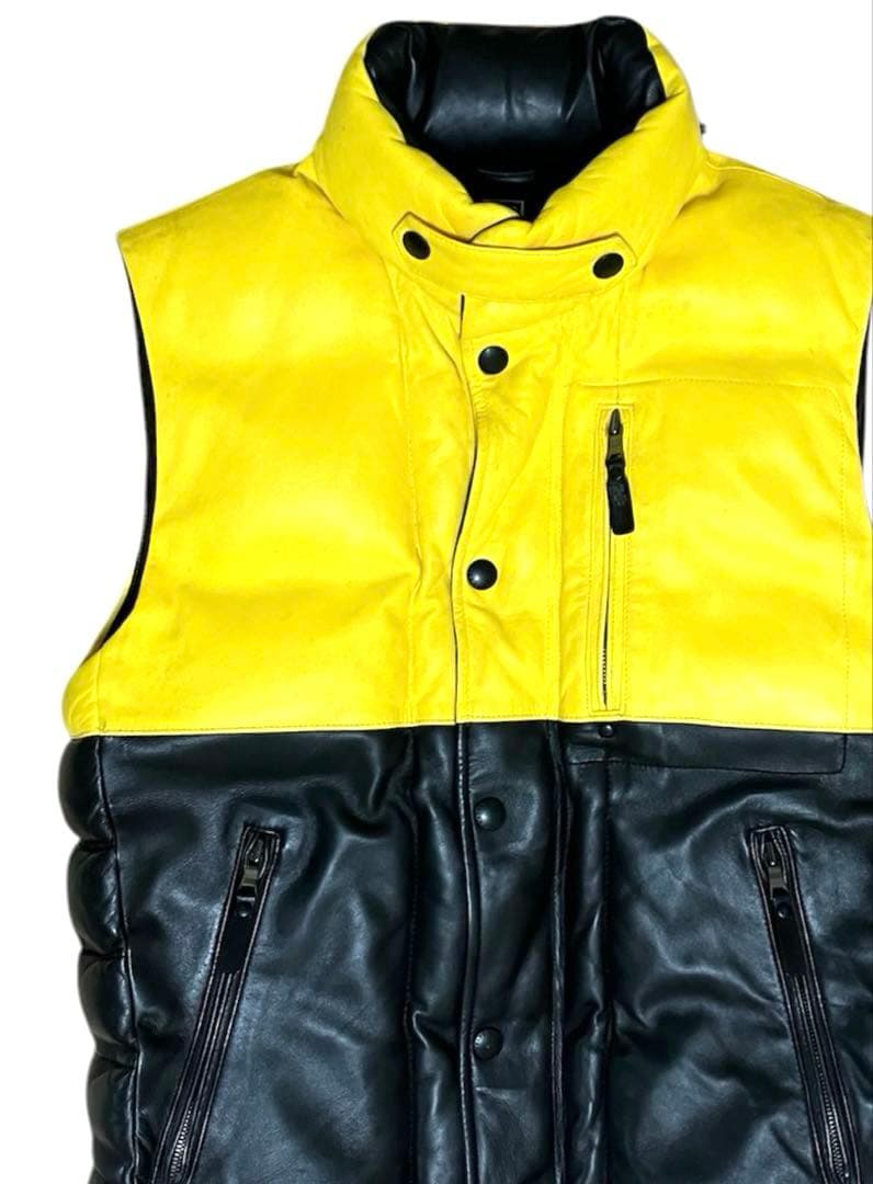 希少 Polo by Ralph Lauren レザーダウンベスト ヴィンテージ