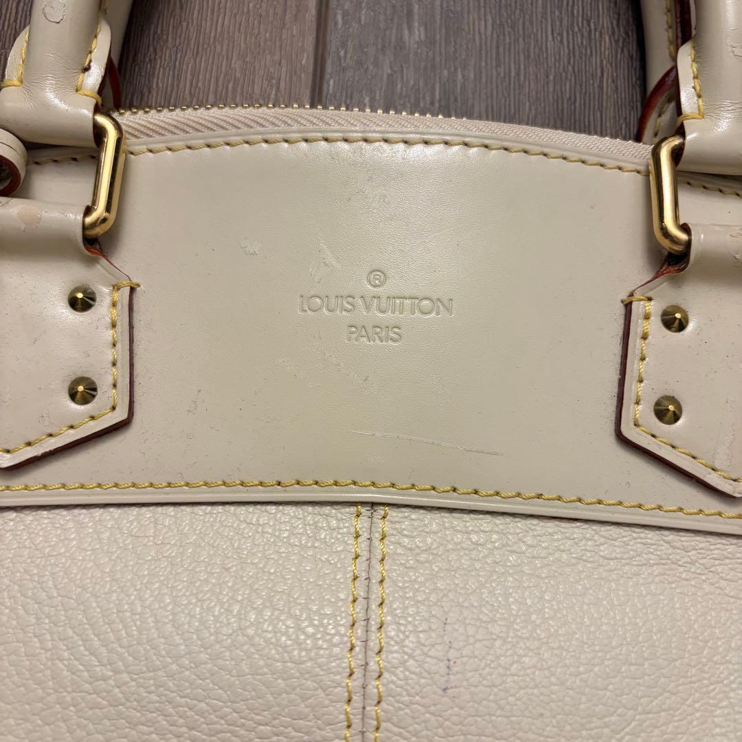 ルイヴィトン スハリ アンジェニューPM ハンドバッグ 白 本革 スタッズ 希少