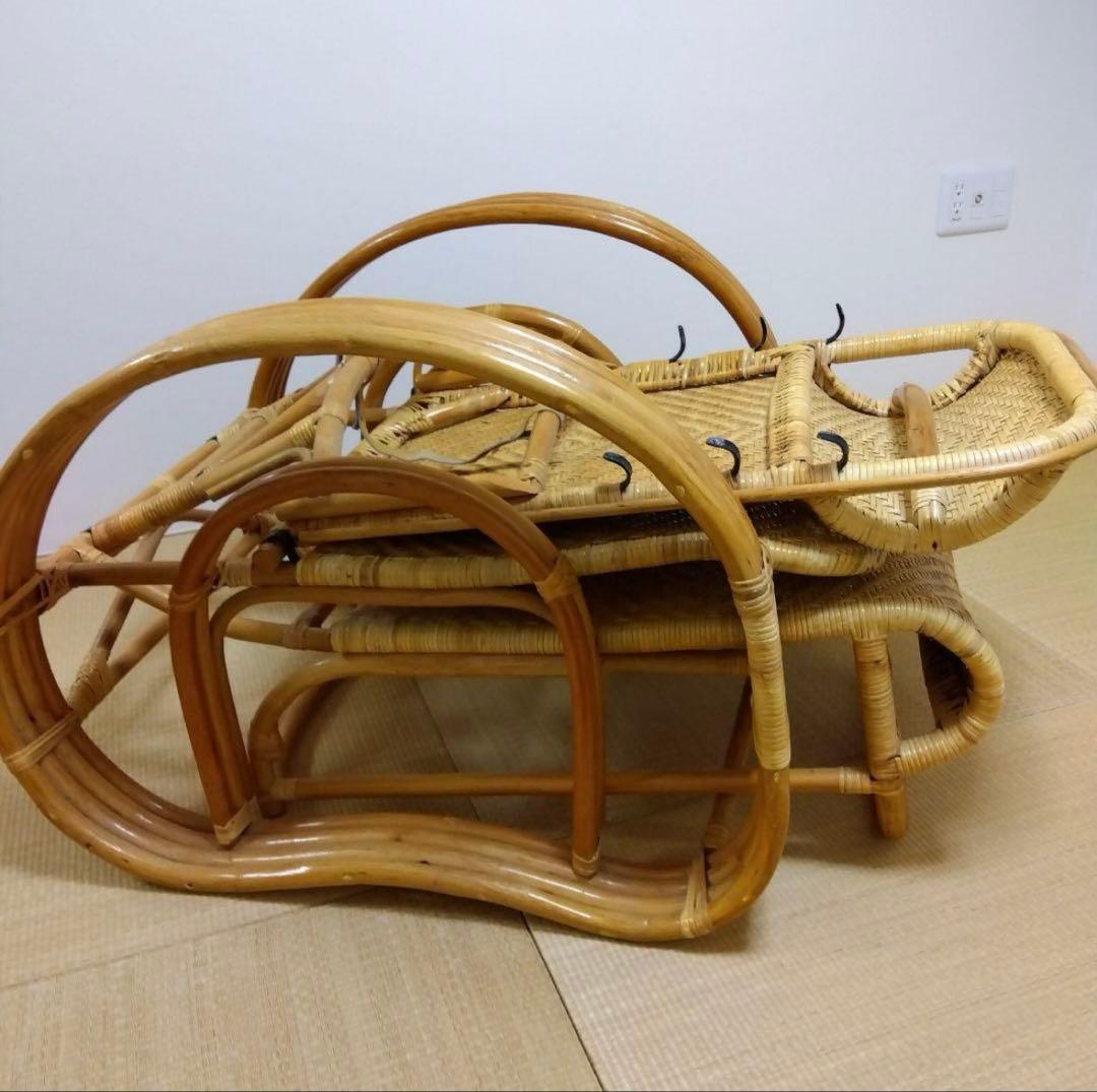 ラタン　籐製　リクライニングチェア