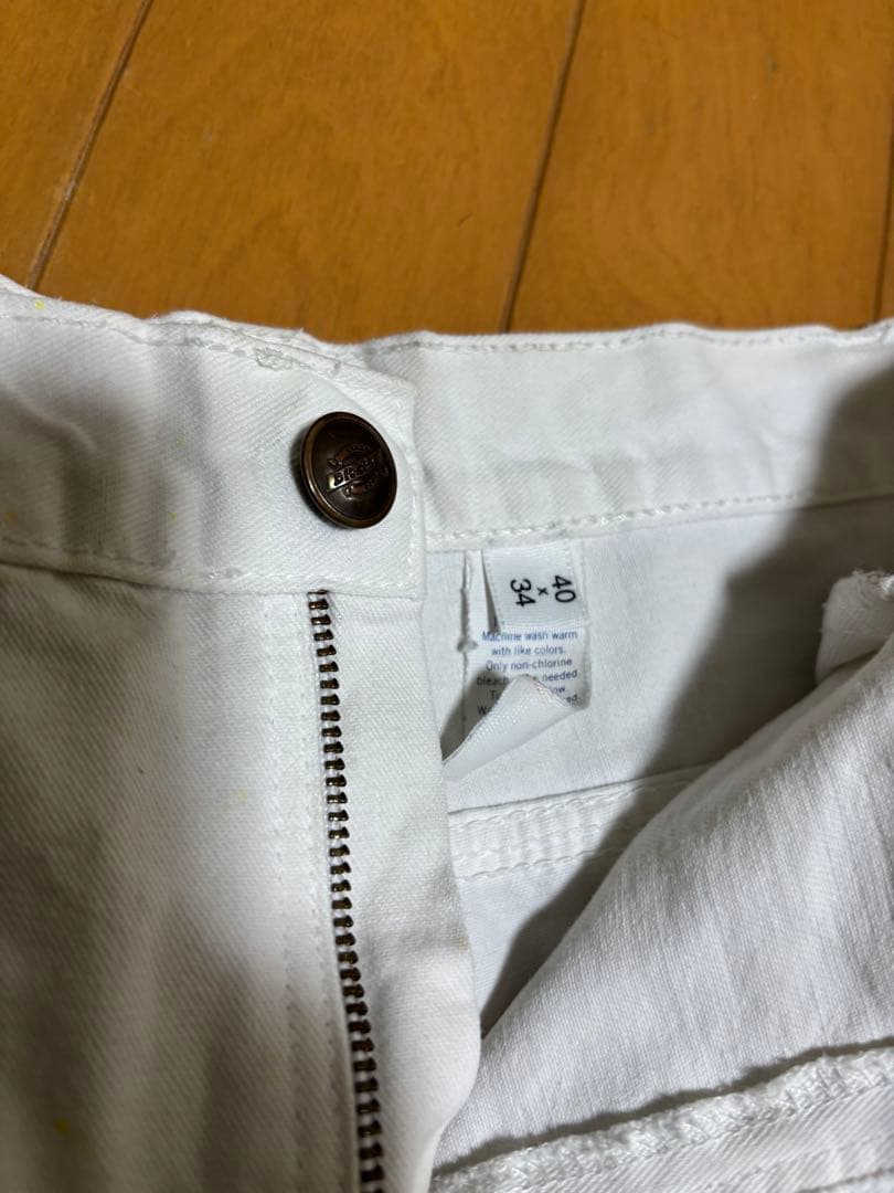 90s ディッキーズ　Dickies ペインターパンツ ホワイト　白