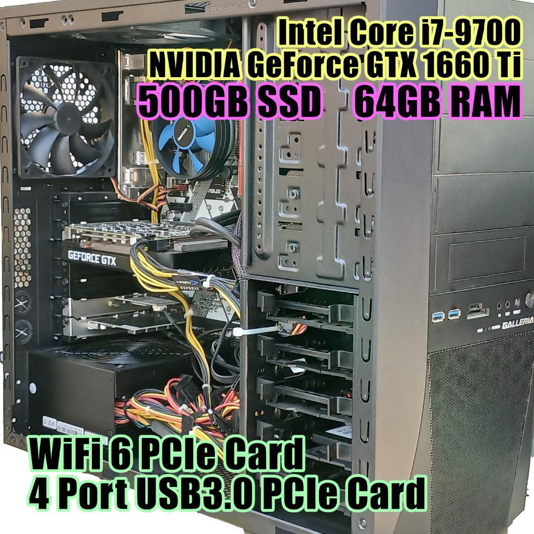 拡張が楽しい♪ Core i7 GeForce 500GBSSD 64GBRAM