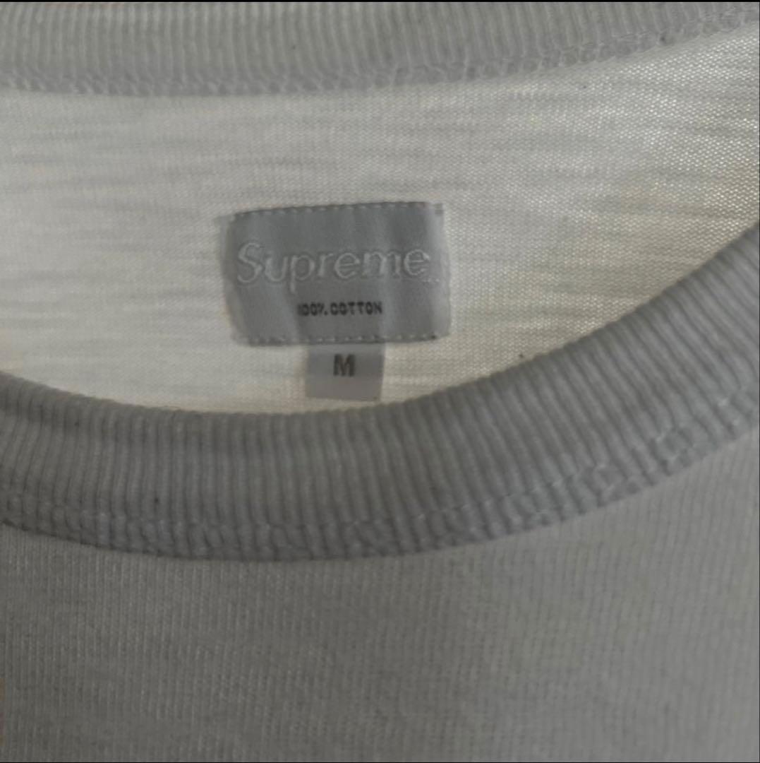 SUPREME 刺繍ロゴ 長袖トレーナー