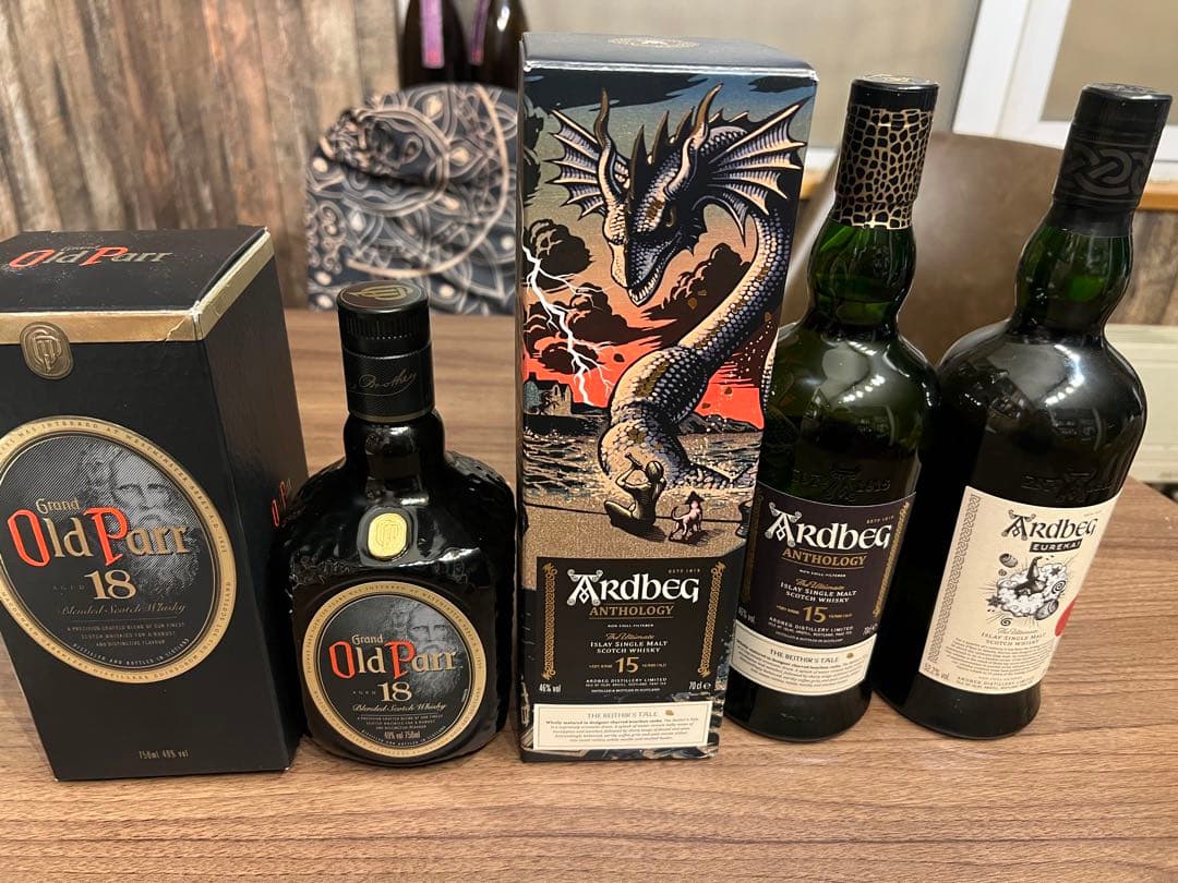 Old Parr 18年 & Ardbeg 15年& Ardbeg ユリーカ
