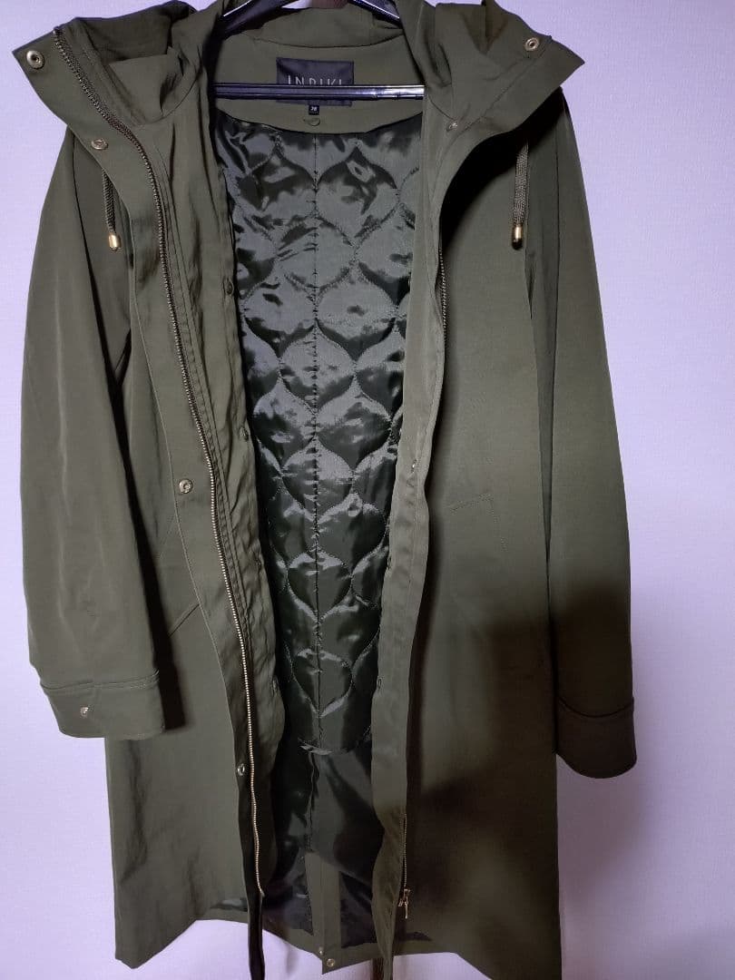 お値下げしました！【クリーニング済・美品】INDIVIライナー付モッズコート38