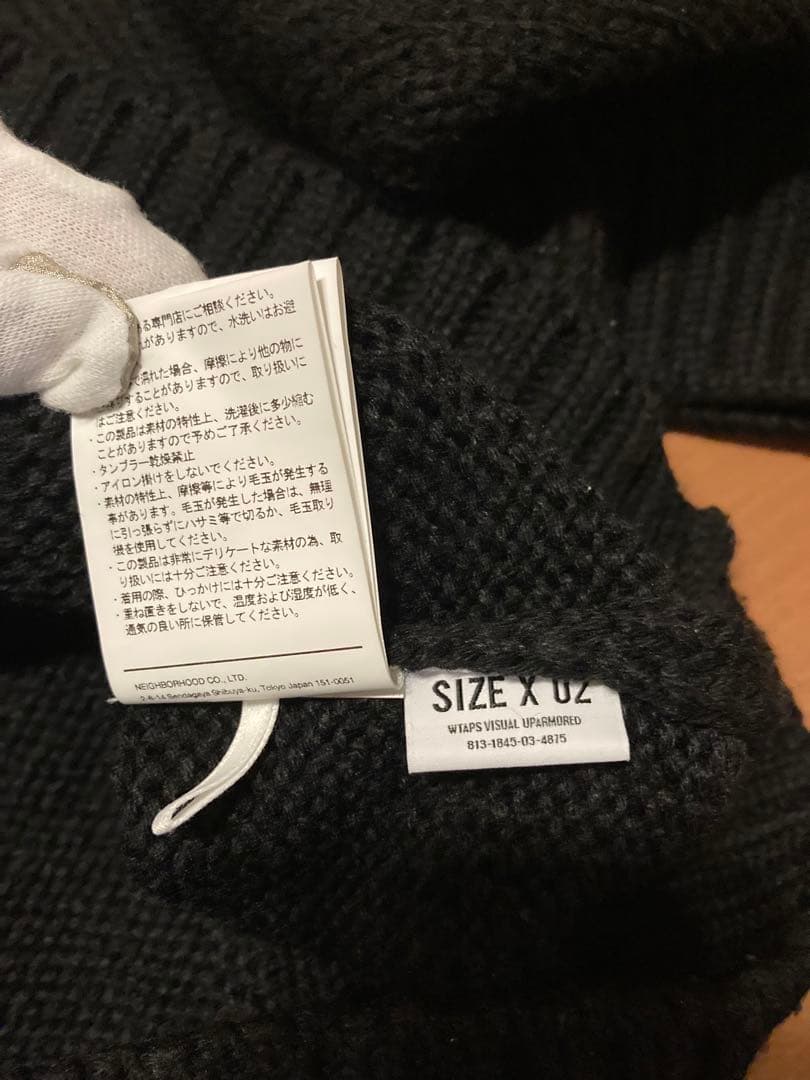 wtaps ニット DUANE / SWEATER / POLY ブラック02