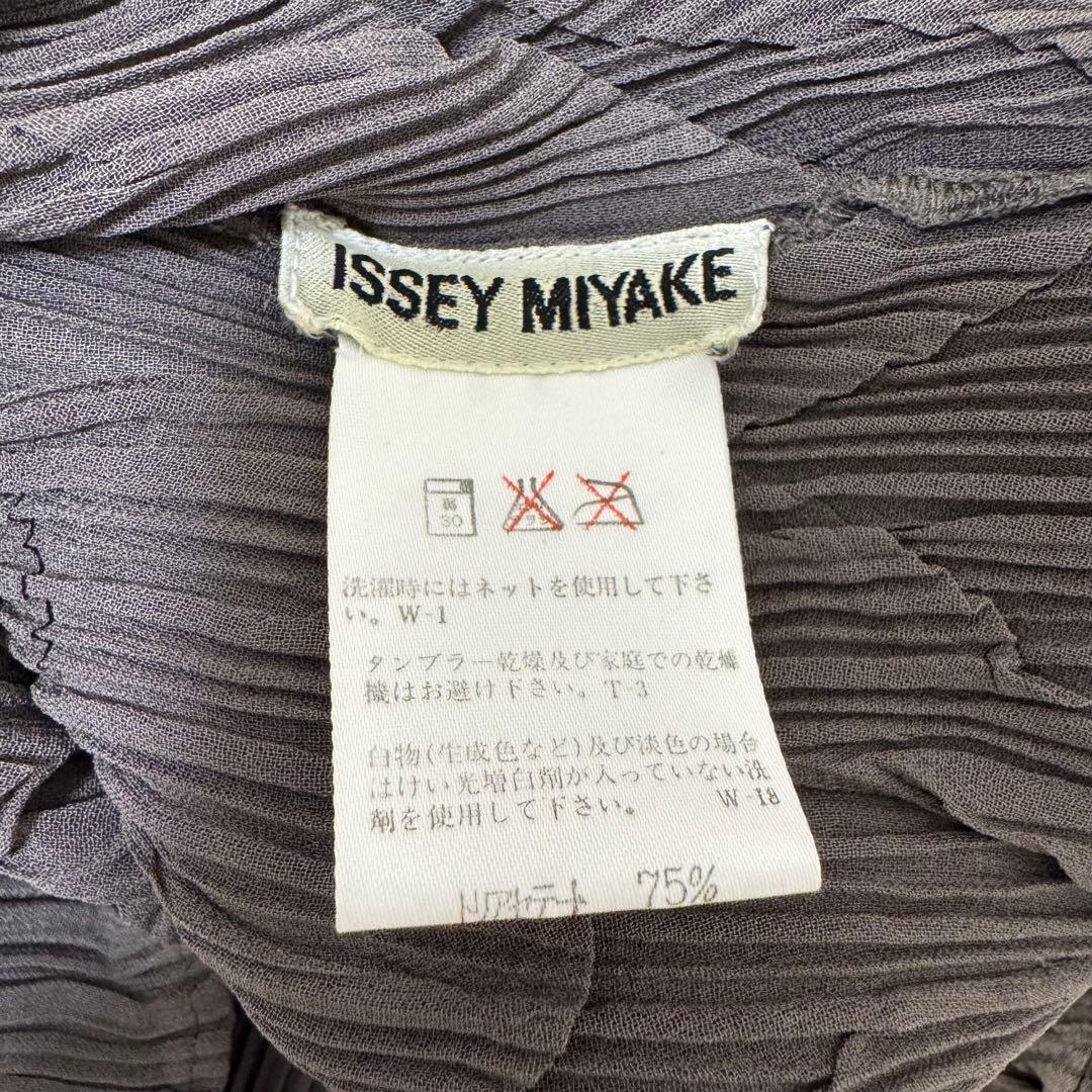 極美品✨ISSEY MIYAKE 立体プリーツ　変形　グレー　チュニック