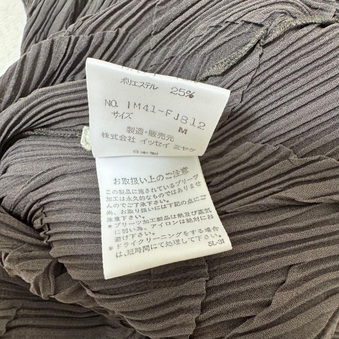 極美品✨ISSEY MIYAKE 立体プリーツ　変形　グレー　チュニック