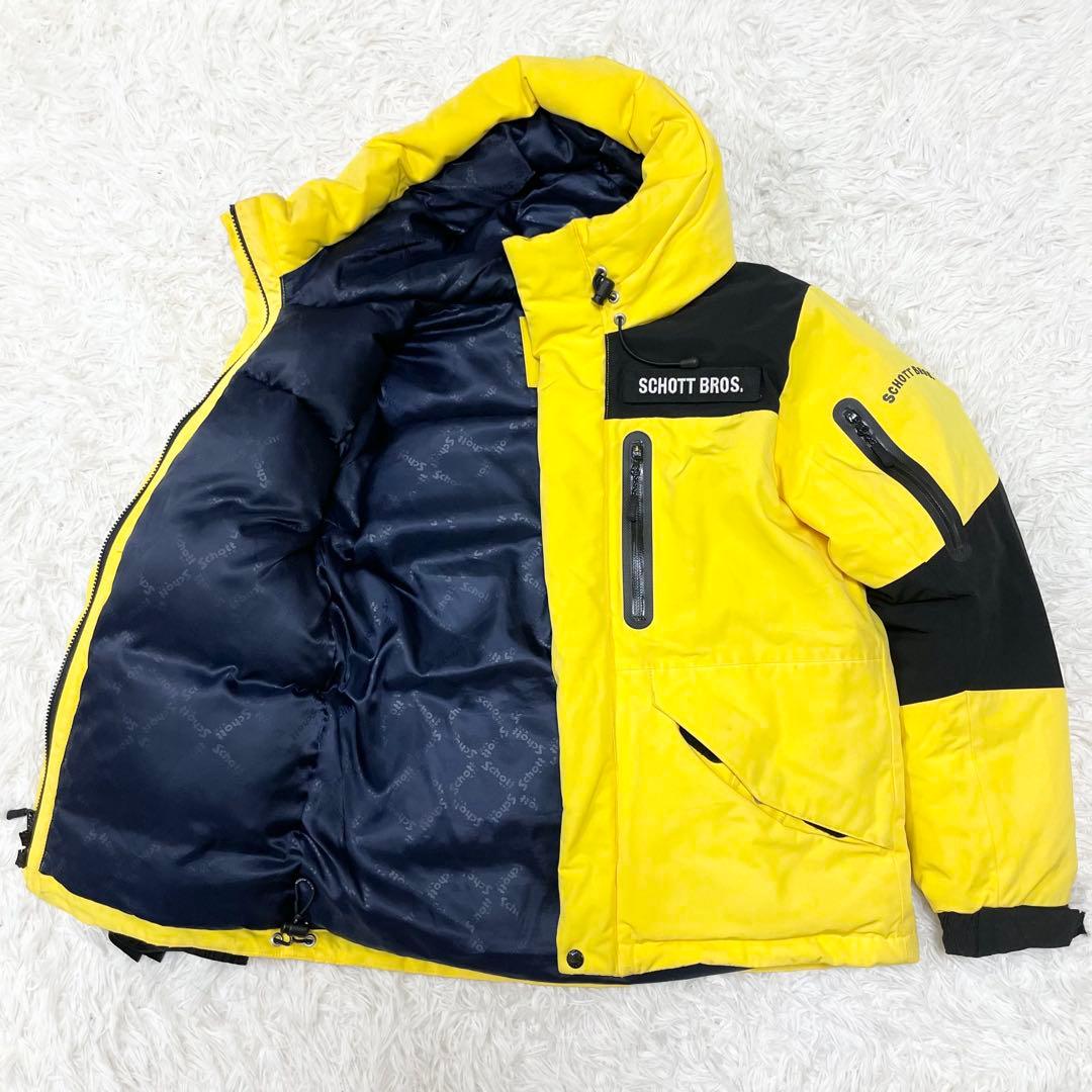 【美品】Schott BROS. ショット 肉厚 ダウンジャケット ツートン