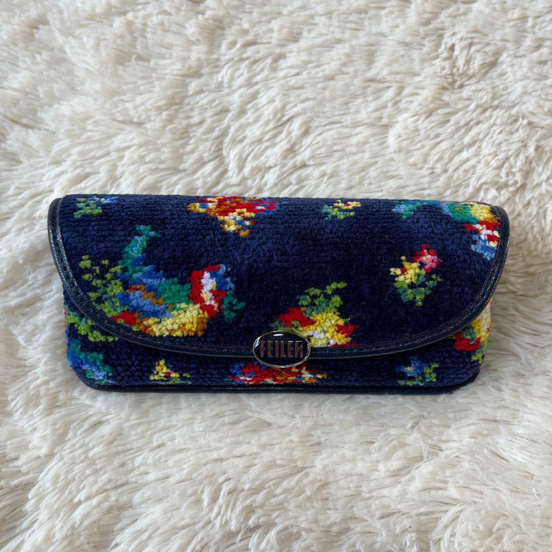 エネゴリ FEILER／フェイラー ハイジ メガネケース ネイビー