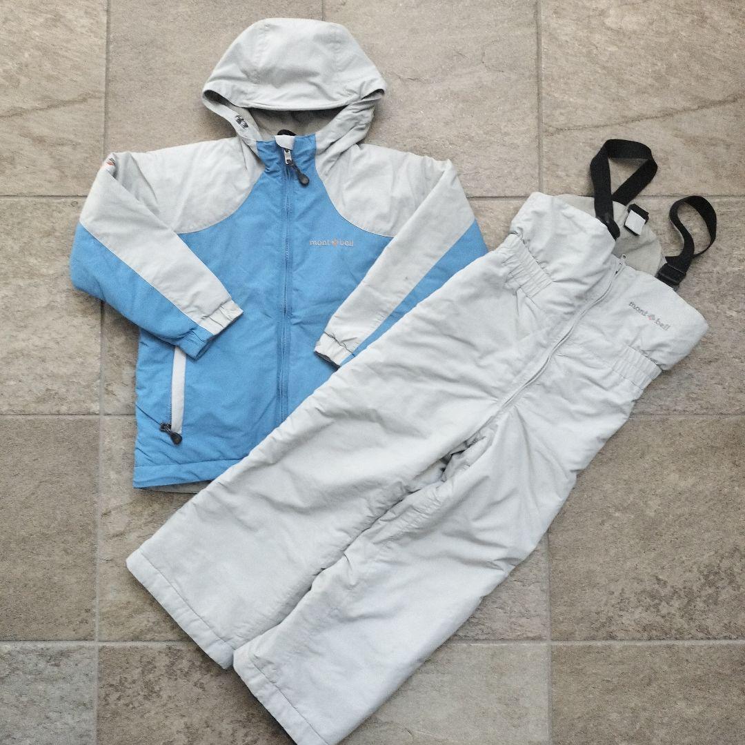 モンベル スキーウェア キッズ 120cm 上下セット