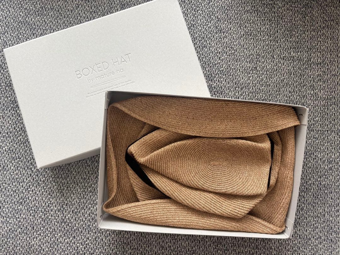 未使用品【 mature ha 】 BOXED HATサイズ60