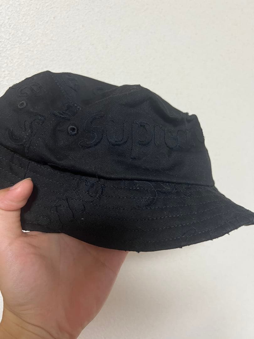正規品　Supreme バケットハット　ハット　帽子 アメリカ製　ブラック　黒