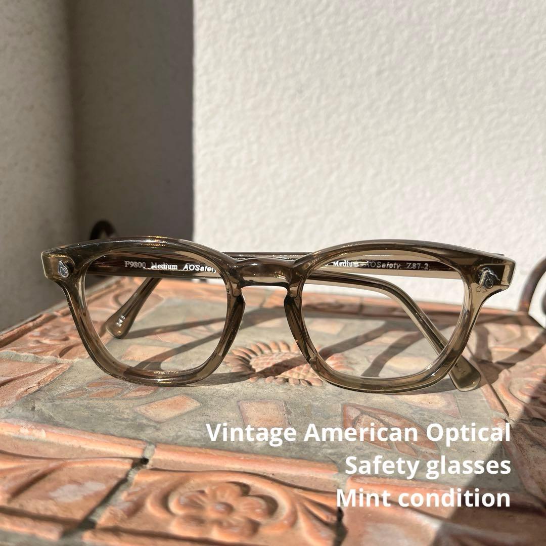 american optical アメリカンオプティカル　48 ブラウン