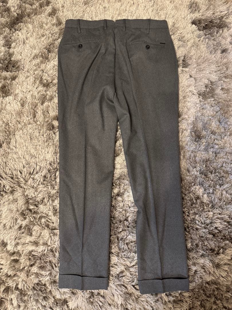 INCOTEX フランネルイージースラックス グレー 48サイズ