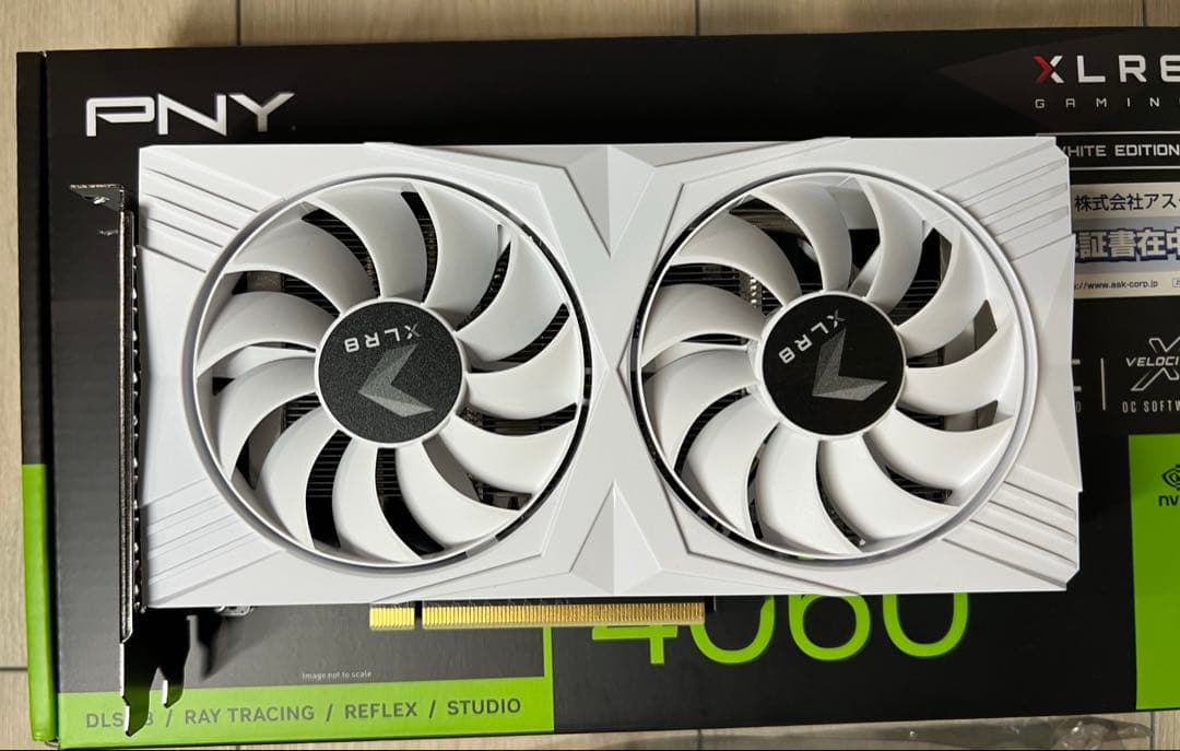 【ほぼ新品】GeForce RTX 4060 8GB White Edition