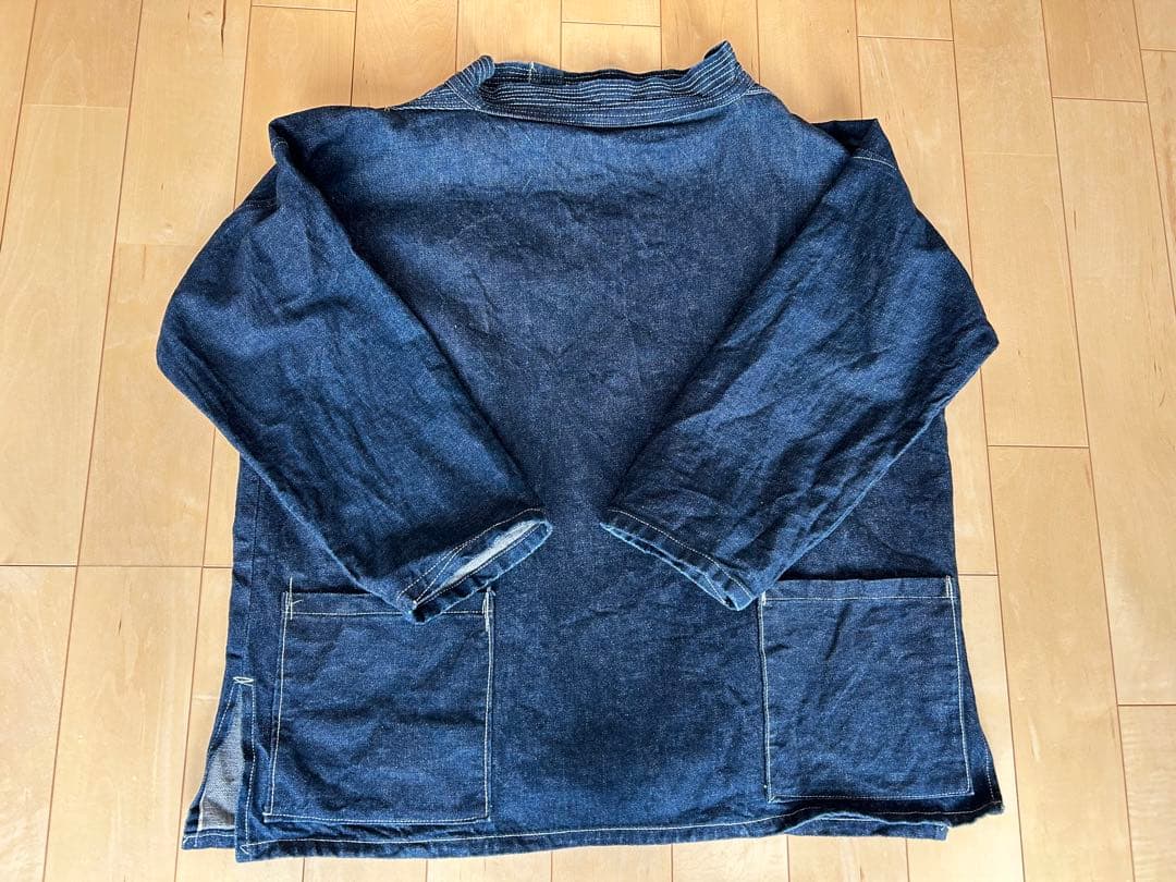 BROWNTABBY デニムフィッシャーマンスモック デニムプルオーバー